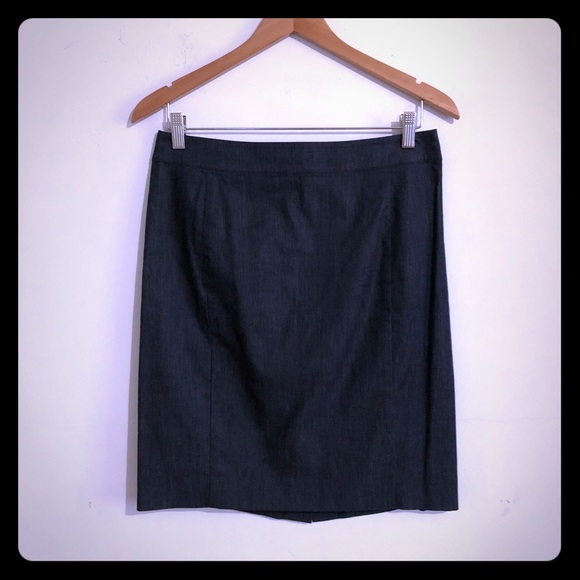 LOFT Dresses & Skirts - Loft | COTTON Dark Chambray Skirt